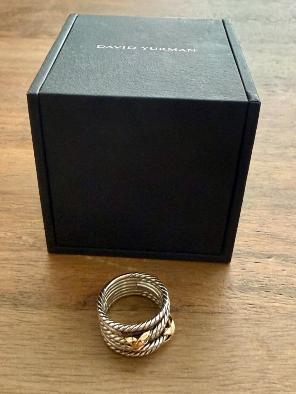 David Yurman Double X Crossover Ring - Picture 3 of 3